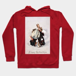 Christmas Post Rabbit - Beatrix Potter Hoodie